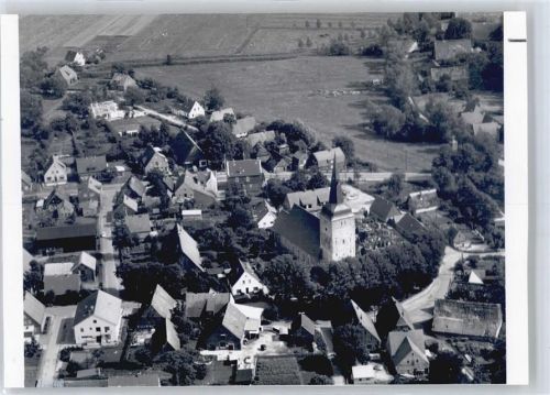 Wremen Foto, Fliegeraufnahme, Kirche