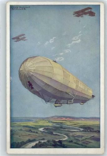Zeppelin , sign. Hans Rudolf Schulze