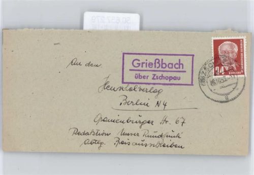 Grießbach Landpoststempel