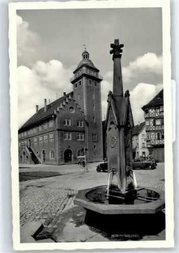 Mosbach Rathaus, Brunnen