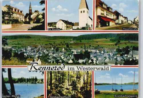 Rennerod Gesamtansicht, Weiher, Krombachtalsperre, hauptstraße, Kirche
