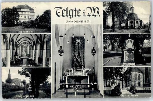 Telgte Marienheim, Marienlinde, Altar, Emspromenade, Kirche