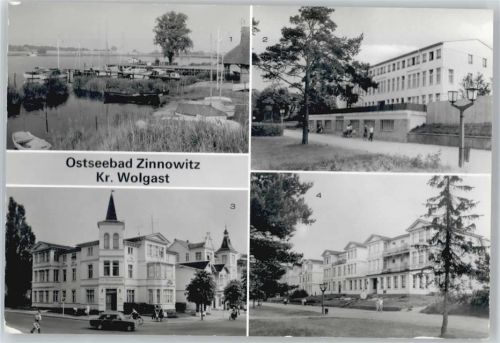 Zinnowitz Hafen, Erholungsheim des VEB Chemiekombinat Bitterfeld, Rat der Gemeinde, Strandpromenade