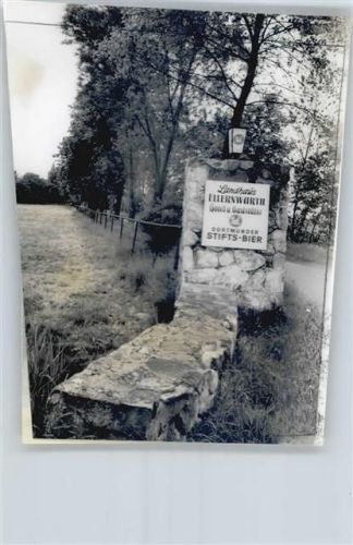 Wremen Foto mit Negativ, Hotel, Gaststätte Landhaus Ellernwurth
