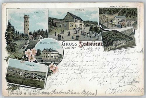Schmücke Schneekopf, Gesamtansicht, Schloss, Schmücke, Bahnhof