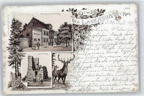 Stecklenberg Gasthaus zur Lauenburg, Hirsch, Lauenburg