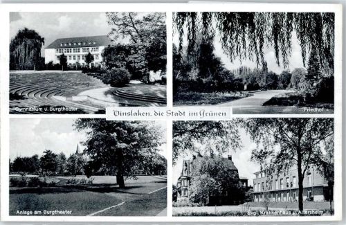 Dinslaken Gymnasium, Burgtheater, FRiedhof, Altersheim