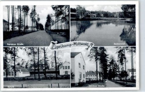 Espelkamp Rahdener Straße, Badeanstalt, Görlitzer Straße, Schule