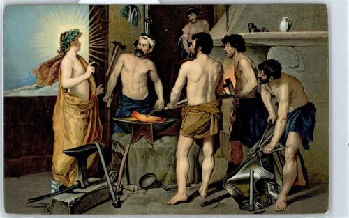 Künstlerkarte (Velazquez), Die Schmiede des Vulkans
