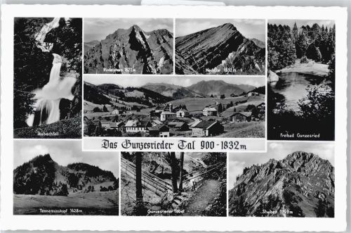 Gunzesried Hochgrat, Aubachfall, Freibad, Rindalphorn, Tennemooskopf, Stuiben