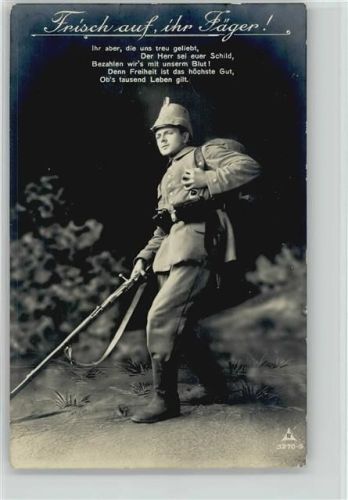 1916 Frisch auf ihr Jäger Serie 3270-5 WKI Patriotik