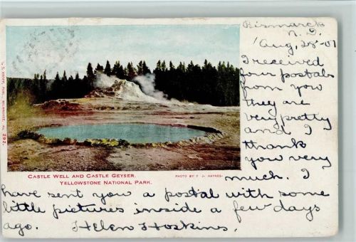 Yellostone National Park - Geyser USA 1907 AK