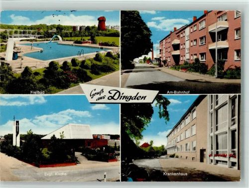 Dingden Freibad Am Bahnhof Ev. Kirche Krankenhaus