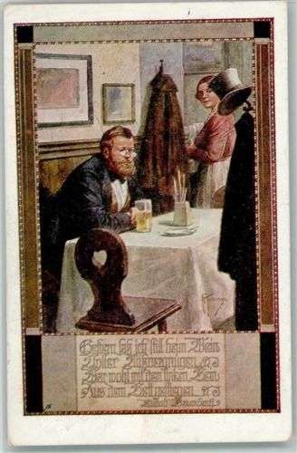 Nr. 29 Deutschnationaler Verein für Österreich - Bier trinken in einem Gasthaus
