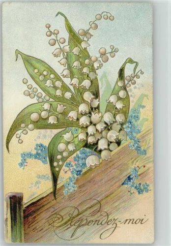 1908 Litho Vergissmeinnicht