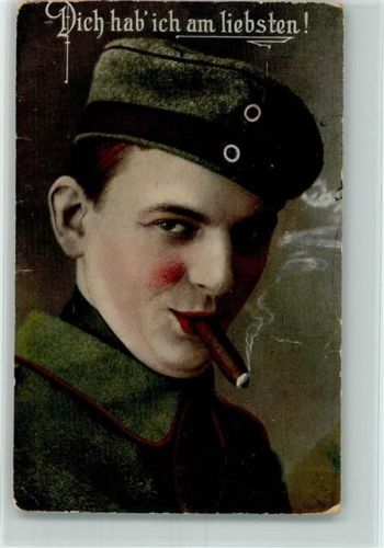 WK I Soldat mit Zigarre, Dich hab ich am liebsten