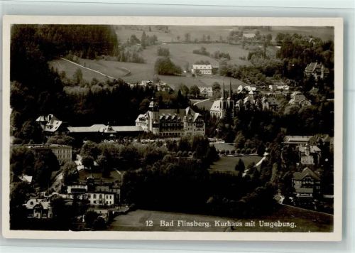 Bad Flinsberg Ortsansicht mit Kurhaus Schlesien Isergebirge