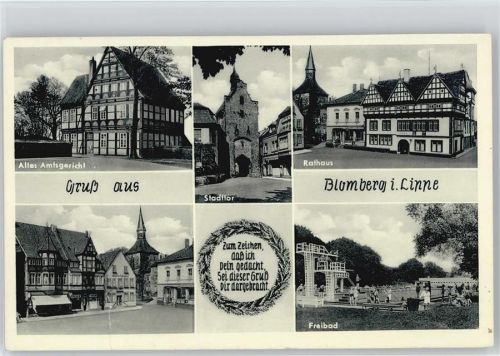 Blomberg Amtsgericht Stadttor Rathaus Freibad