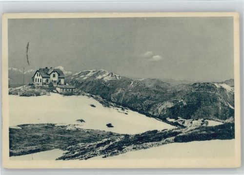 Habsburghaus Hüttenstempel Winter Rax-Schneeberg-Gruppe
