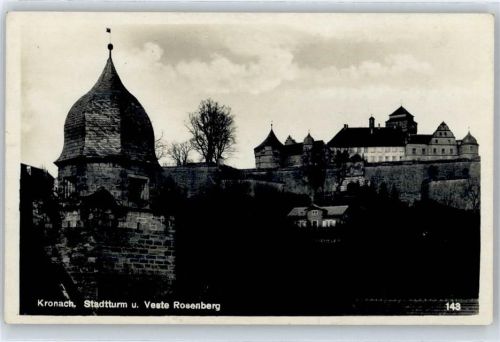 Kronach Stadtturm, Veste Rosenberg