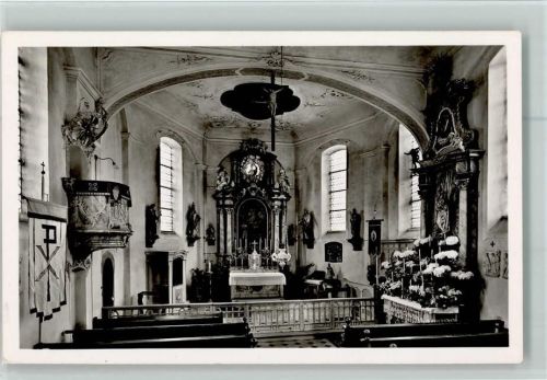 Hausen Pfarrkirche St. Martin Innenaufnahme Einladung zur Investitur