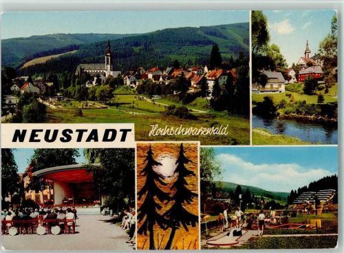 Neustadt Schwarzwald , Minigolf ca 1968 AK