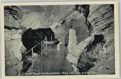 Syrau 1940 - 1950 Drachenhöhle Weg nach dem großen See