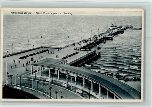 Zoppot Kuranlagen Seesteg Verlag Stengel Nr. 63037