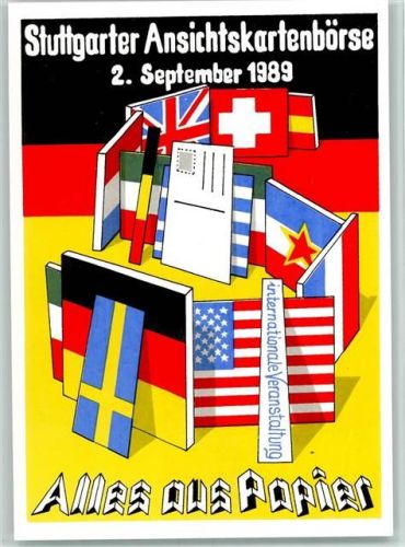 Nr. 114 Stuttgarter Ansichtskartenbörse 2. Sept. 1989 AK