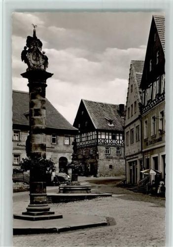 Kronach Oberer Markt mit Scharfem Eck