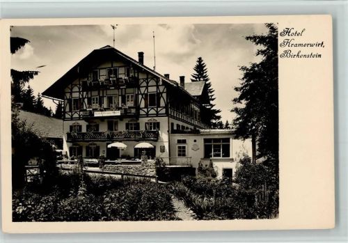 Birkenstein Hotel Kramerwirt Fotokarte ca 1938 AK