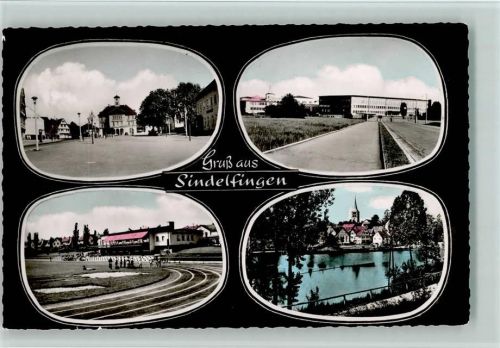 Sindelfingen Ortsansichten Stadion 4-Bildaufnahme