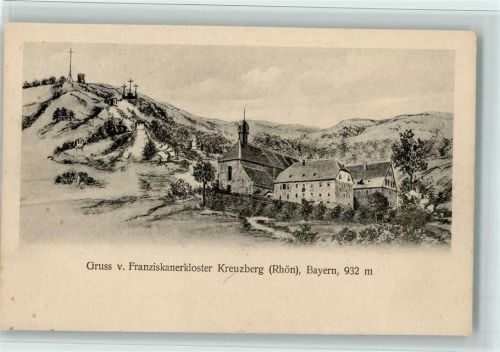 Kreuzberg Franziskanerklsoter auf dem Kreuzberg Kreuze