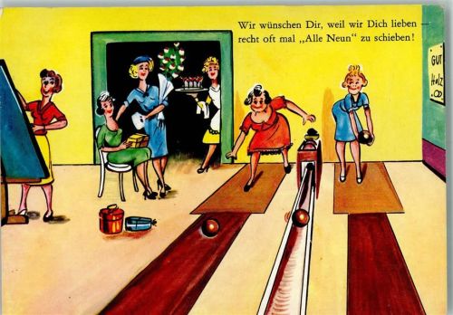 1965 Frauenkegel-Club AK