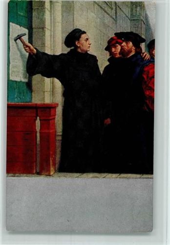 Luther Gedächtniskarte zum 400 jähr. Reformationsfeste
