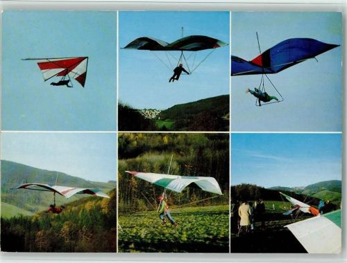 Fürth 1980 Erster Odenwälder Drachenflugclub - Schulung AK
