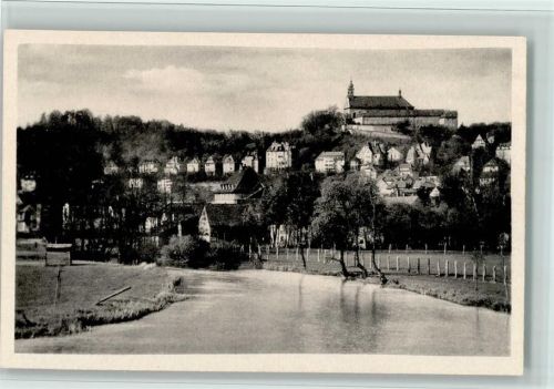 Fulda An der Fulda mit Blick auf Frauenberg