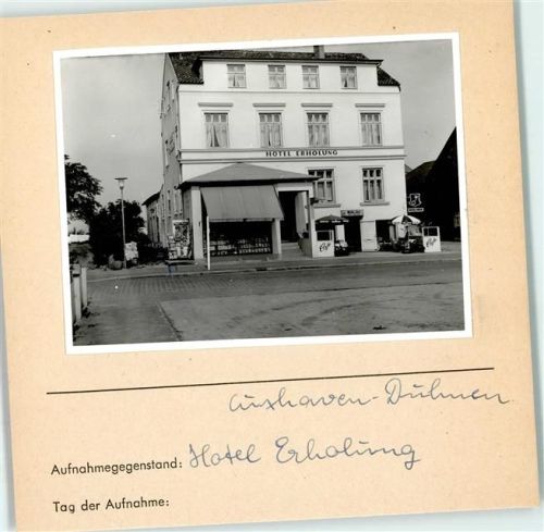 Duhnen Foto montiert auf Karton