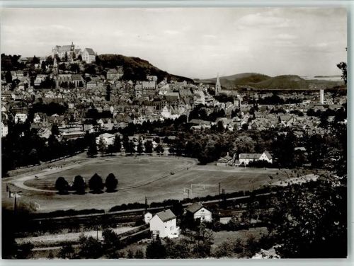 Marburg Ortsansicht mit Stadien