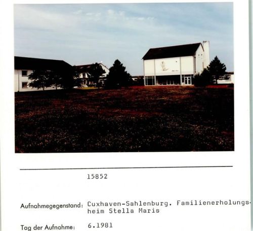 Sahlenburg Ferienerholungsheim Stella Maris Foto montiert auf Karton