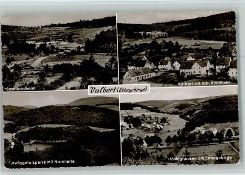 Valbert Schullandheim Fürwiggetalsperre Nordhelle Hösinghausen 4-Bild-Aufnahme