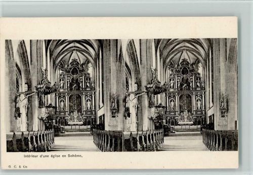 um 1905 - Interieur Kirche en Boheme