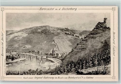 Bernkastel 1928 Werbung: Deinhard Cabinet