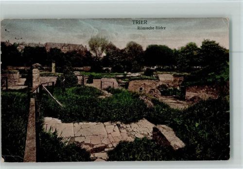 Trier Römische Bäder Bahnpoststempel Zug 422