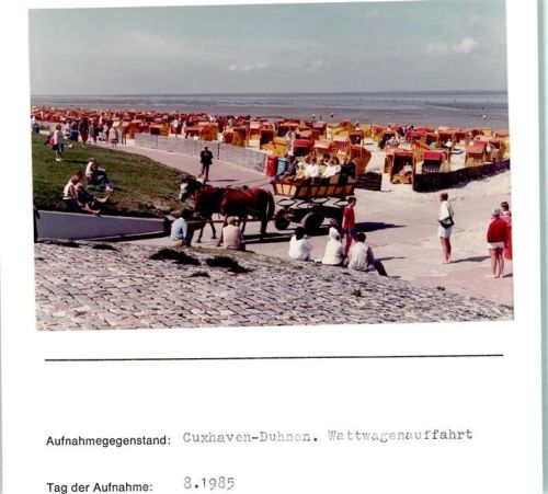 Duhnen Foto montiert auf Karton