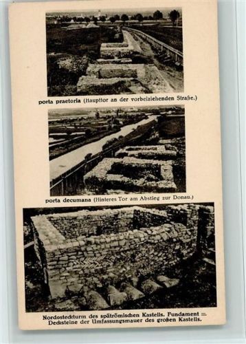 Eining 1930 Kastell Abusina Haupttor Hinteres Tor Turm Stempel Kastell