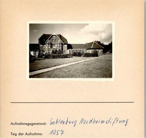 Sahlenburg Foto montiert auf Karton