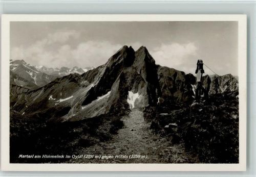 am Himmeleck im Oytal , Verlag Haas Nr. 109 - sehr gute Erhaltung AK Flurkreuz / Marterl Foto AK