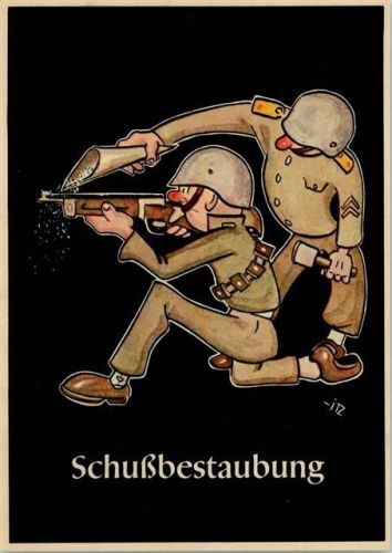 24. Bild Schußbestaubung 2 Soldaten