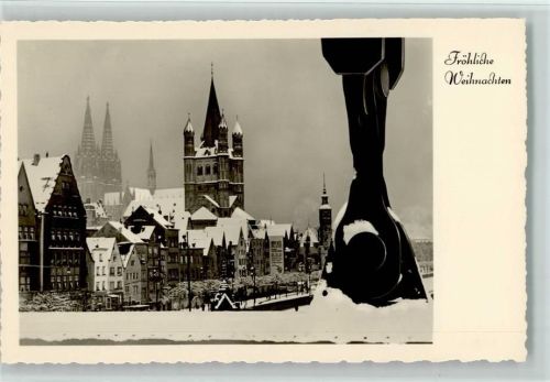 Köln Stadt Ortsansicht Dom Winteraufnahme